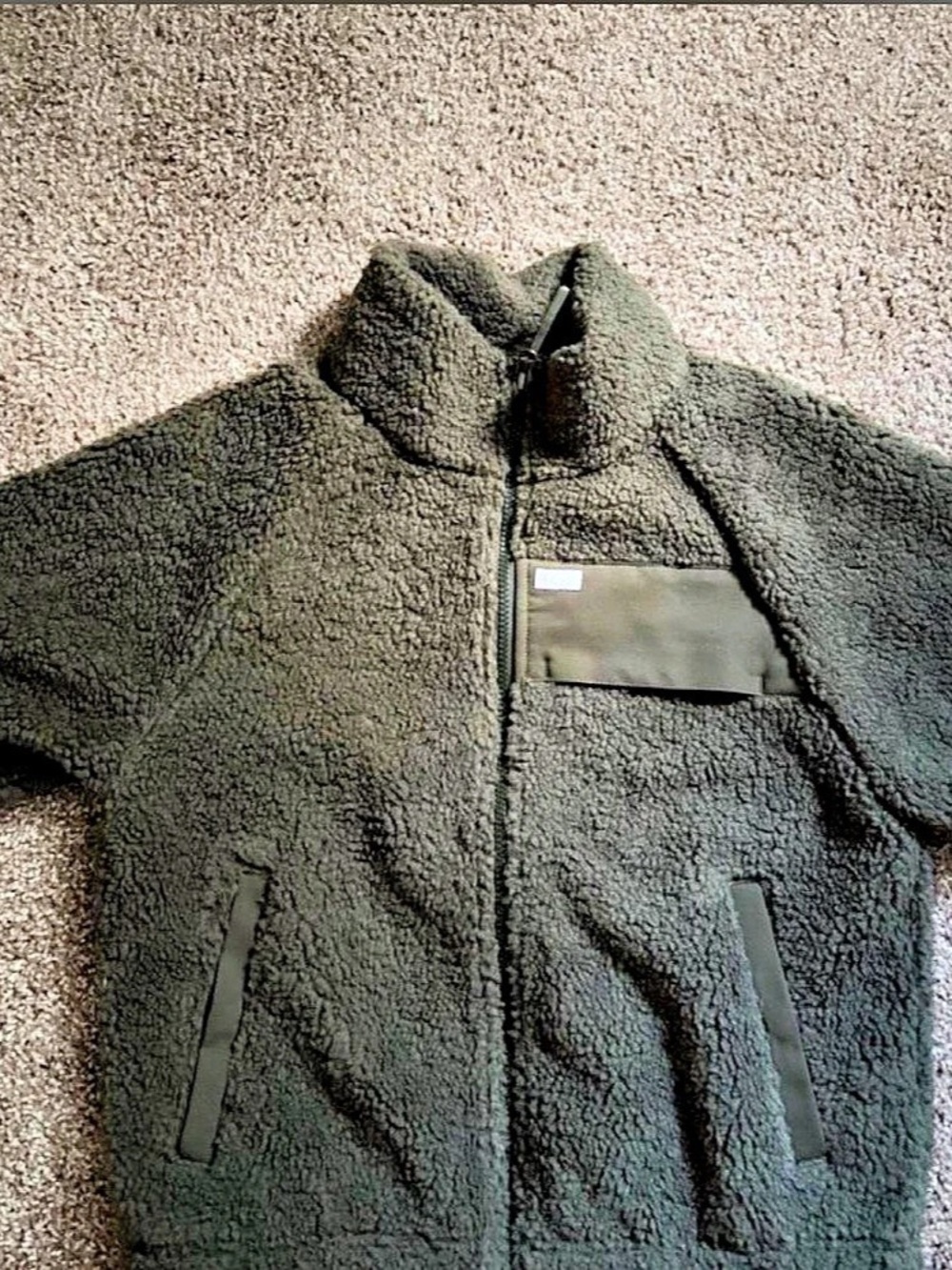 FIGS On Shift High Pile Sherpa Jacket in Spruce